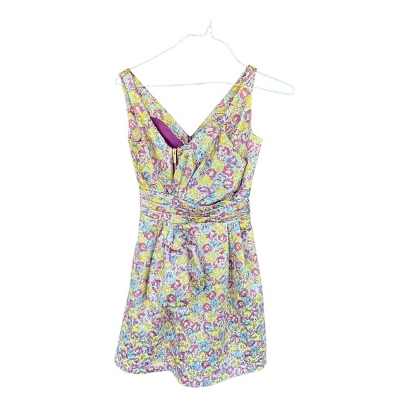 Zac Posen Target Gold Brocade Cocktail Party Dress Pockets Womens 1 - Picture 5 of 6